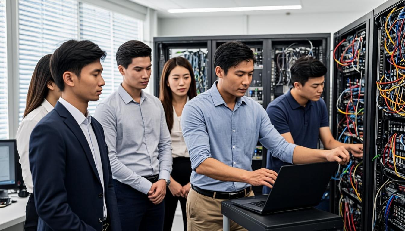 Equipo profesional de infraestructura IT de BLGNET en Buenos Aires